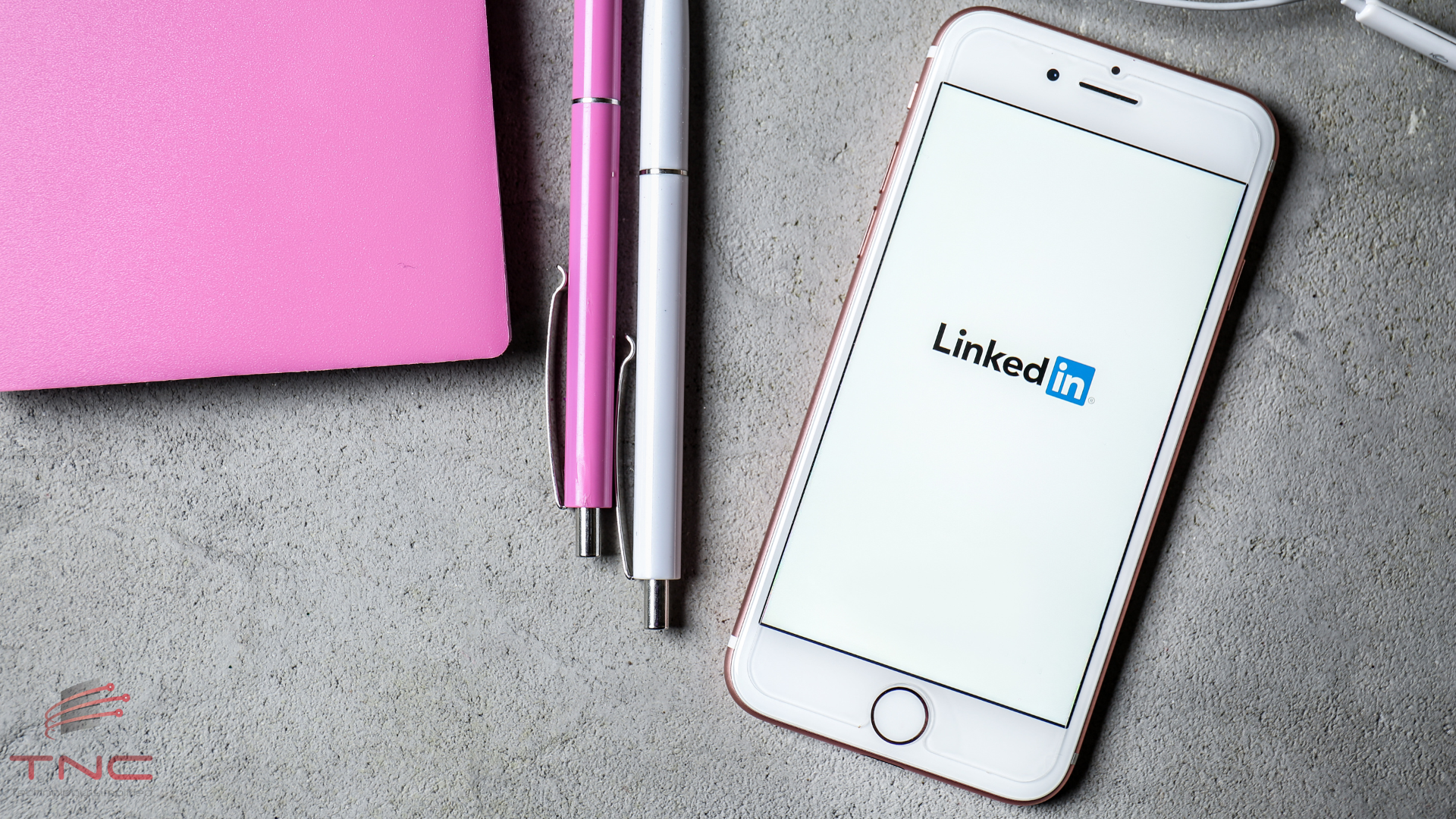 A phone connecting to people on LinkedIn