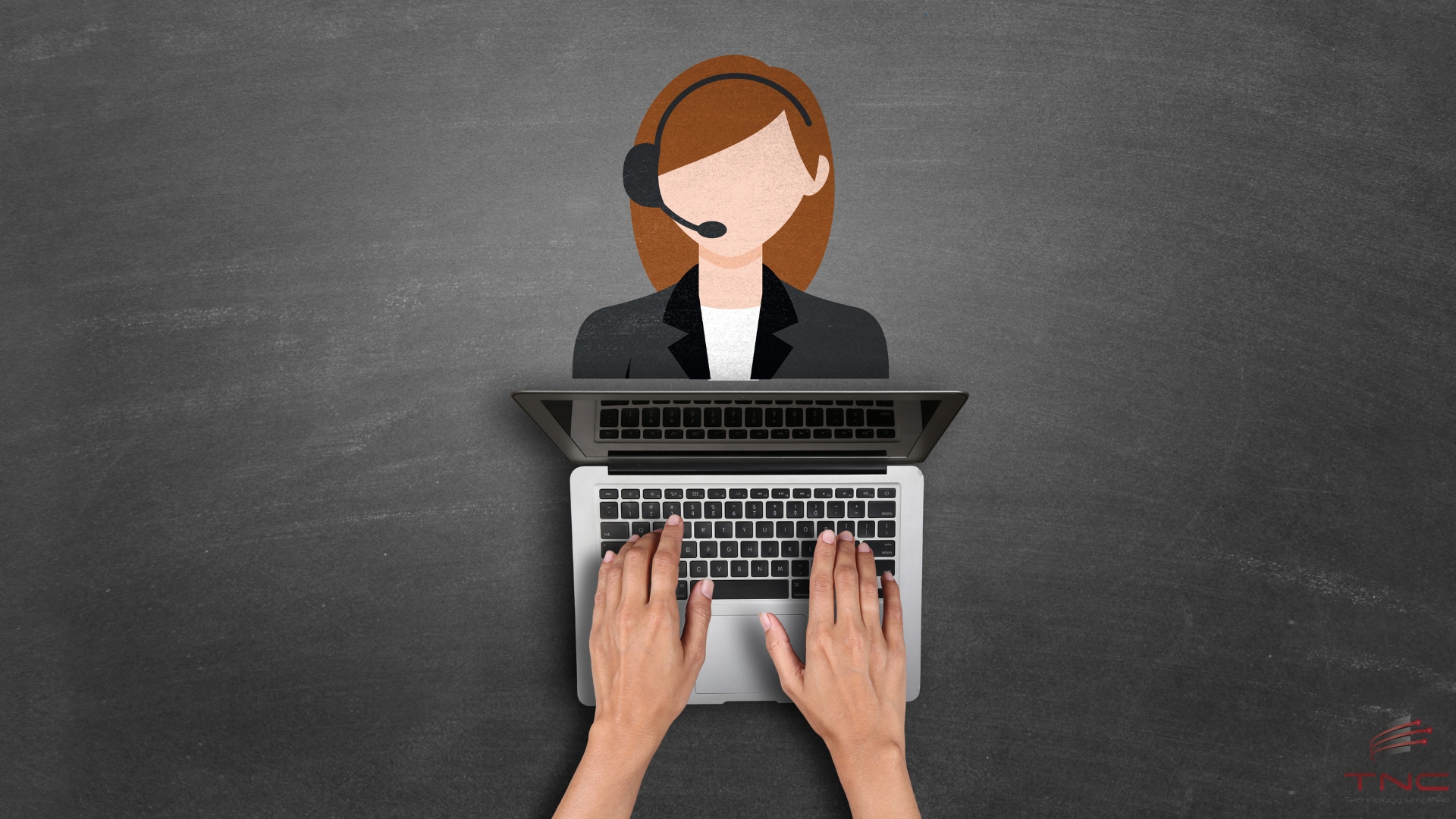 a person doing Customer Service